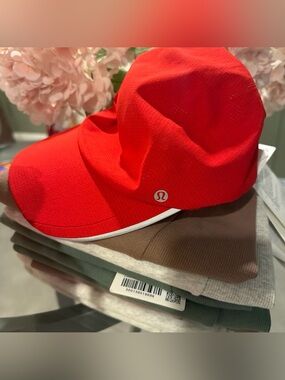 NWT Lululemon Red Athletic Visor Cap